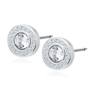 Cercei argint cu pietre DiAmanti Z1084ER_W-DIA (Argint 925‰ 2,6 g.)